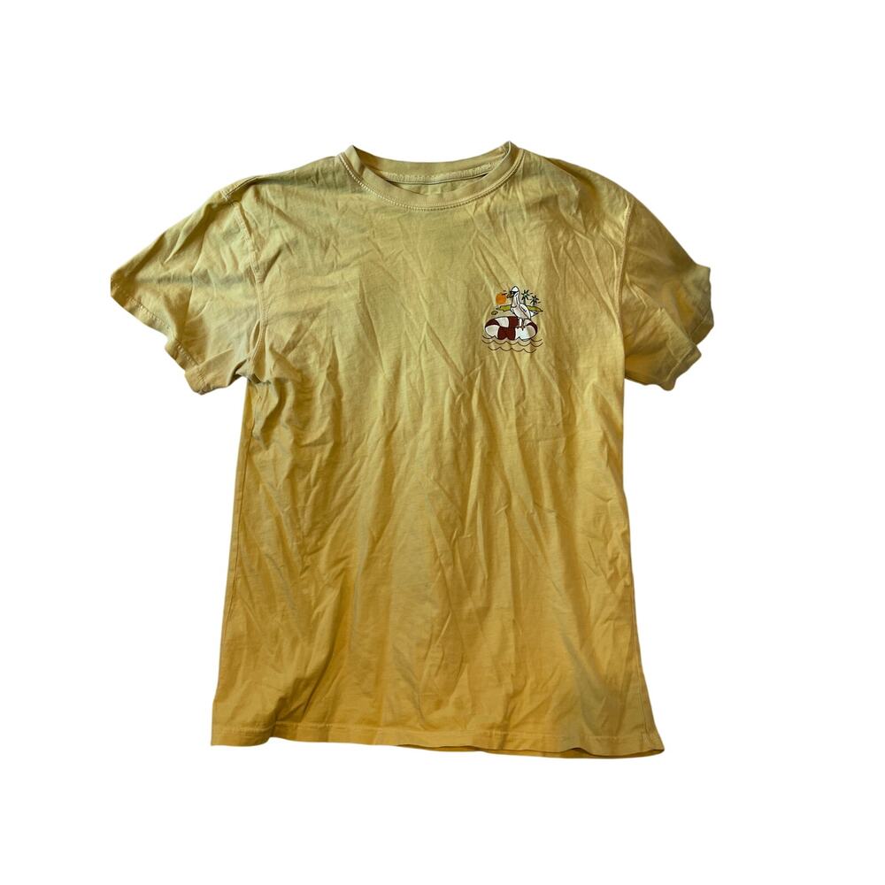 Caliville Buttery Soft Seagull on an Island T-Shirt Mens S